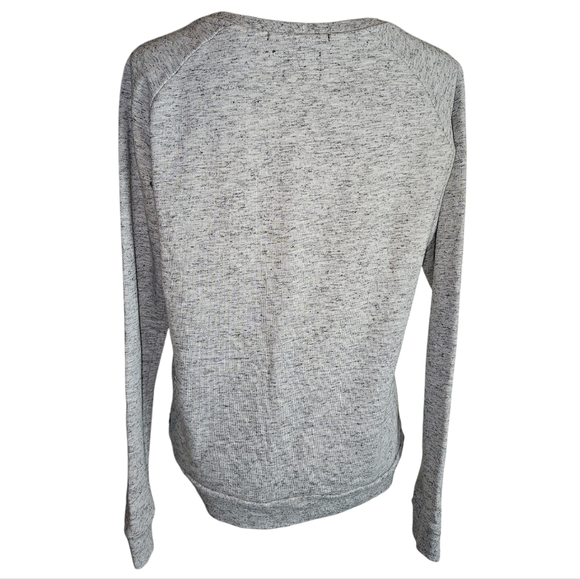Maison Scotch La Femme Selon Marie Gray Black Rouge Sweatshirt Sz 2 US M Sweater - Picture 4 of 14